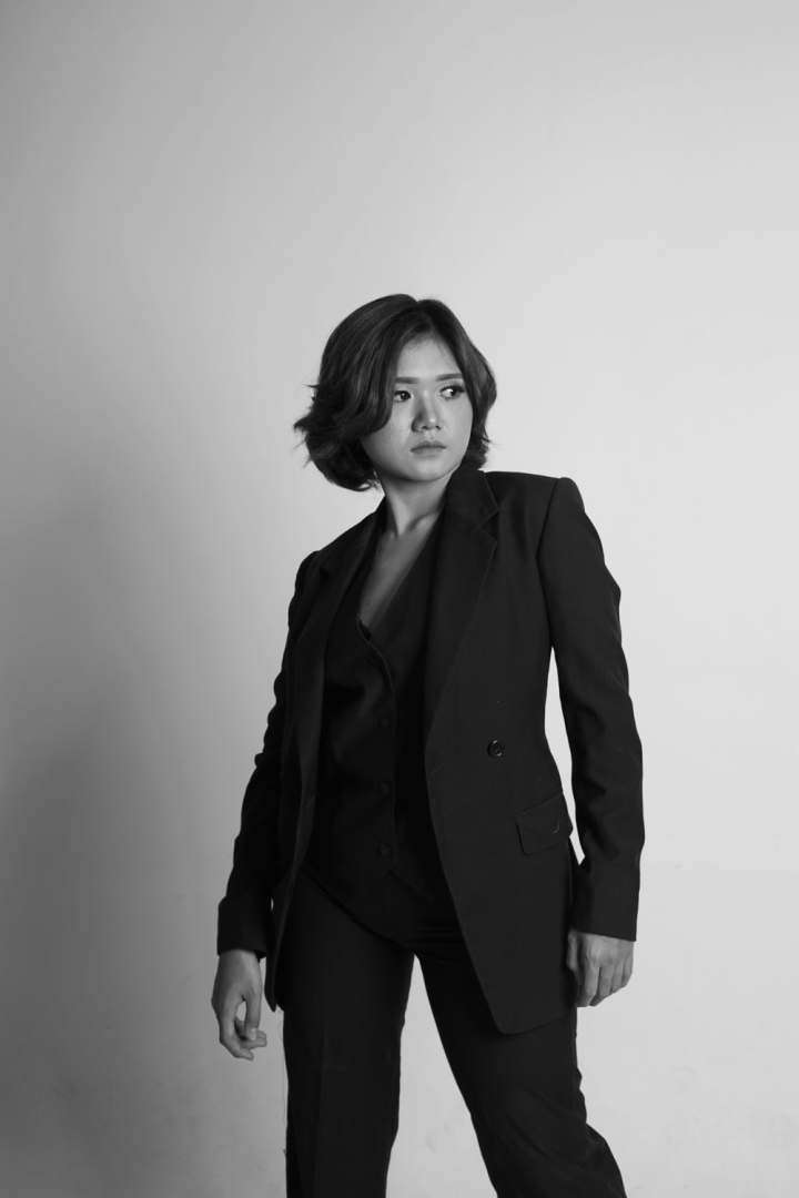 Grayscale photo of woman in black coat photo – Free Grey Image on