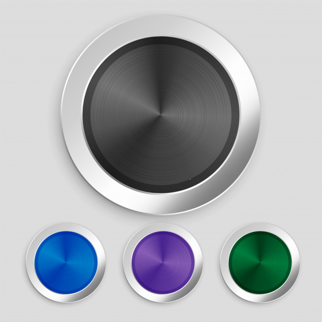 brushed,stainless,aluminum,four,empty,platinum,push,realistic,set,blank,chrome,metallic,shiny,steel,element,buttons,colors,round,app,silver,shape,sign,metal,3d,web,button,circle,icon
