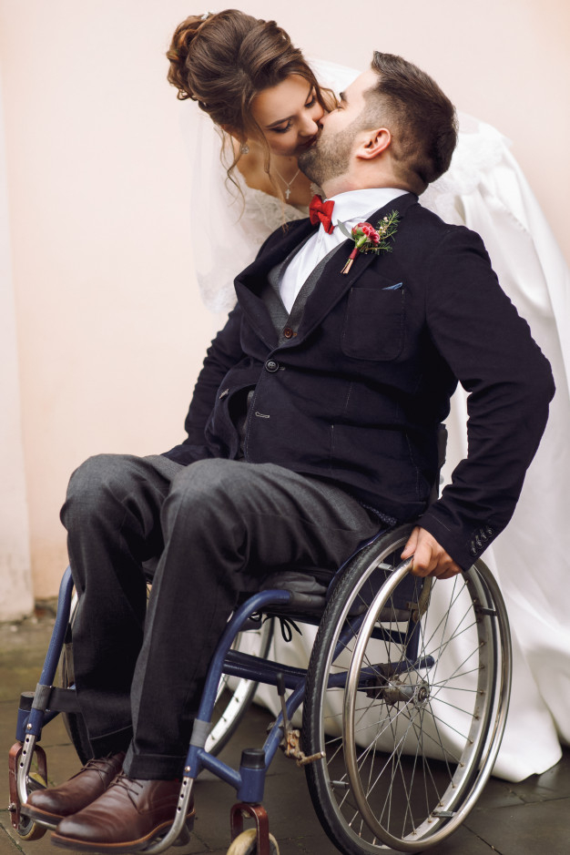 love,city,family,man,luxury,couple,bride,street,dress,dream,funny,kiss,marriage,engagement,best,wedding couple,wedding dress,wheelchair,disabled,beautiful