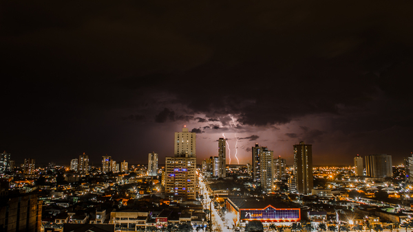 architecture,buildings,business,city,citylights,cityscape,clouds,evening,illuminated,light streaks,lightning,long exposure,night,outdoors,skyline,skyscrapers,time lapse,towers,urban,Free Stock Photo