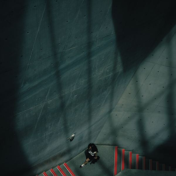 silhouette,sunset,cloud,person,man,woman,intuicion,light,night,woman,pattern,stair,shadow,light,stairwell,girl,female,lady,walking,step,walk