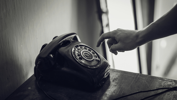 adult,antique,black-and-white,blur,classic,close-up,focus,grayscale,hand,indoors,monochrome,person,retro,technology,telephone,vintage,Free Stock Photo