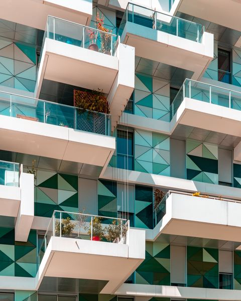 facade,building,window,building,architecture,blue,architecture,building,white,building,balcony,outdoors,architecture,railing,glass,reflection,plant,apartment,flats,modern design,city,free stock photos