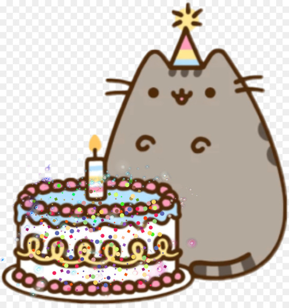 birthday cake,cat,pusheen,birthday,happy birthday to you,cake,birthday card,telegram,national cat day,facebook,cuisine,food,dessert,pasteles,christmas ornament,torte,png