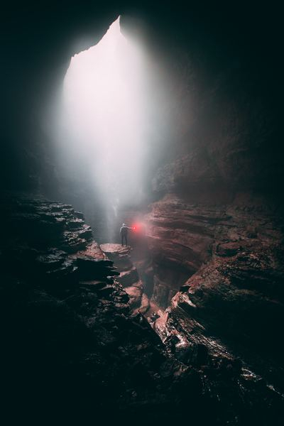 outdoor,forest,sunset,nature,rock,waterfall,cover,cloud,storm,mist,cave,flare,man,underground,nature,explore,wanderlust,person,light,fog,moody,free pictures