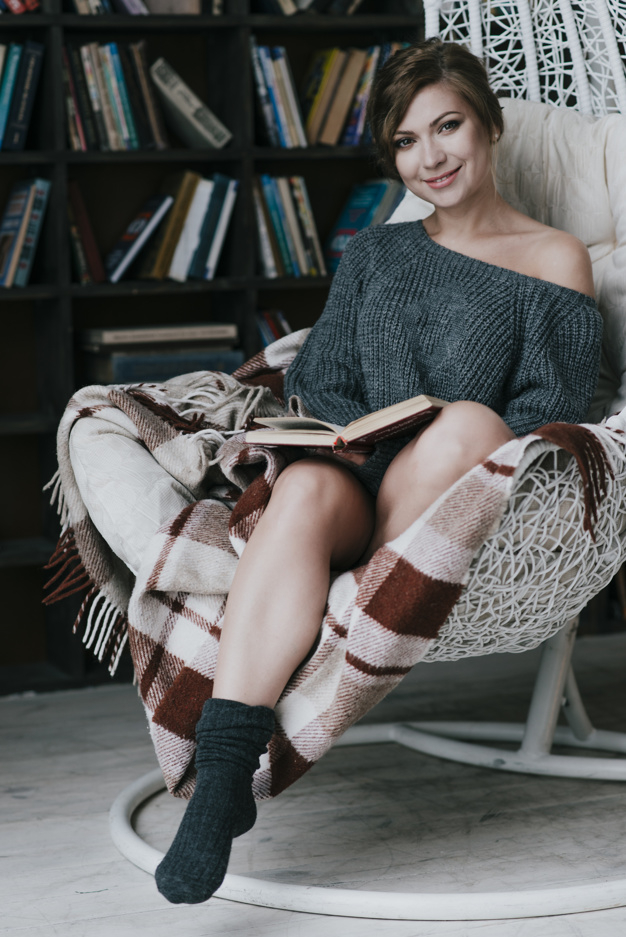 book,camera,home,elegant,reading,lady,relax,female,good,story,socks,warm,beautiful,lifestyle,lovely,blanket,hobby,rest,pretty,calm