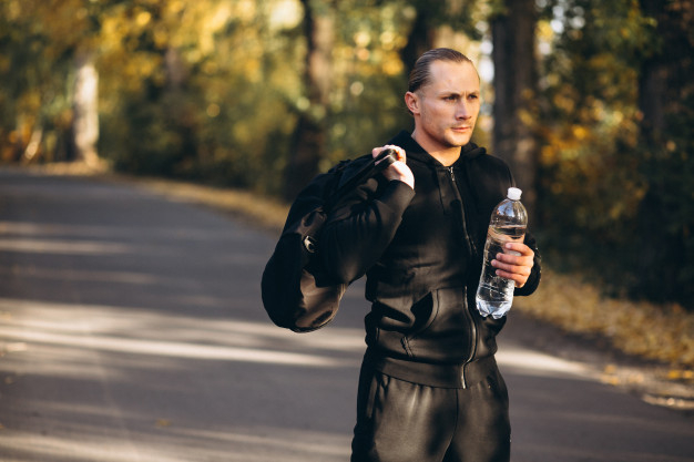 people,water,man,nature,sport,fitness,autumn,health,leaves,happy,sports,person,bottle,run,fall,running,park,thinking,men,healthy
