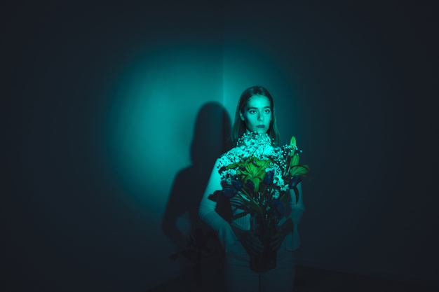 looking away,copy space,pensive,indoors,away,thoughtful,blond,bunch,serious,shade,casual,blue light,standing,looking,copy,calm,pretty,horizontal,adult,alone,holding,vase,beauty woman,bright,background color,beautiful,background white,fresh,young,dark,bouquet,female,romantic,sad,branch,cute background,shadow,light background,background green,model,background flower,background blue,natural,glass,flower background,plant,colorful background,person,white,neon,clothes,room,colorful,wall,spring,cute,space,blue,green,light,woman,leaf,blue background,flowers,flower,background