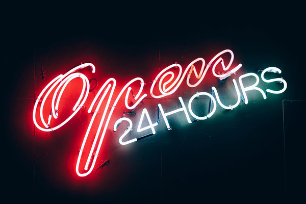advertisement,advertising,bright,business,dark,evening,exterior,glow,glowing,horizontal,hours,illuminated,illumination,lighting,lights,message,modern,neon,neon sign,night,nightlife,number,open,outdoors,red,sign,signage,technology,tube,Free Stock Photo