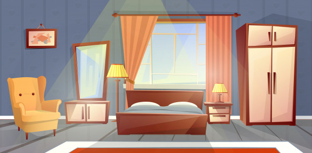background,house,cartoon,table,home,wall,furniture,room,hotel,lamp,flat,decoration,window,modern,interior,chair,living room,bed,floor