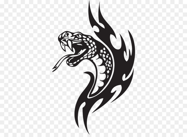 How to Draw Tribal Snake Tattoo, Snakes