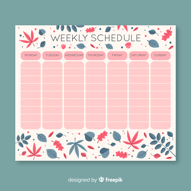 calendar,floral,school,design,template,education,leaves,work,meeting,note,board,flat,job,list,flat design,plants,plan,schedule,agenda