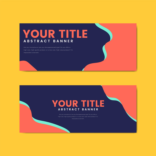 Free: Colorful and abstract banner design templates 