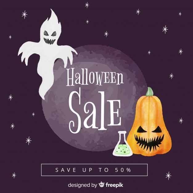 sale,party,design,halloween,shopping,celebration,promotion,discount,holiday,price,offer,flat,store,flat design,pumpkin,promo,ghost,buy,horror