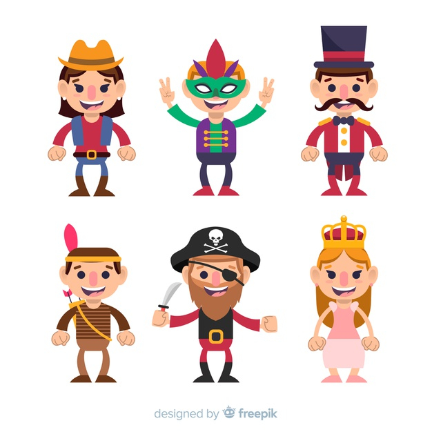 party,design,crown,celebration,bow,colorful,festival,holiday,event,women,circus,carnival,arrows,flat,indian,hat,dress,princess,colors,mask,men,flat design,pirate,carnaval,cowboy,sword,queen,characters,masquerade,entertainment,indian festival,princess crown,patch,master,mystery,costumes,disguise,waistcoat,wearing,ceremonies,master of ceremonies,of