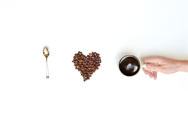 beans,caffeine,coffee,creative,cup,drink,hand,love,mug,spoon,Free Stock Photo