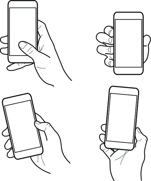 30 Hand Holding Smart Phone Blank Screen Drawing Illustrations  RoyaltyFree Vector Graphics  Clip Art  iStock