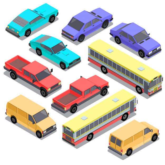 background,car,city,icon,cartoon,truck,white background,3d,bus,white,isometric,flat,cars,transport,wheel,auto,motor,van,traffic