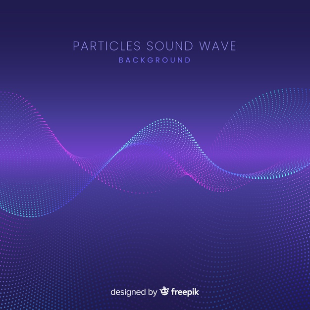 Free: Dark sound particles wave background - nohat.cc