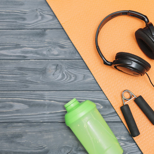 background,water,sport,fitness,health,space,square,bottle,flat,success,healthy,exercise,training,motivation,headphones,wooden,competition,champion,wellness,lifestyle