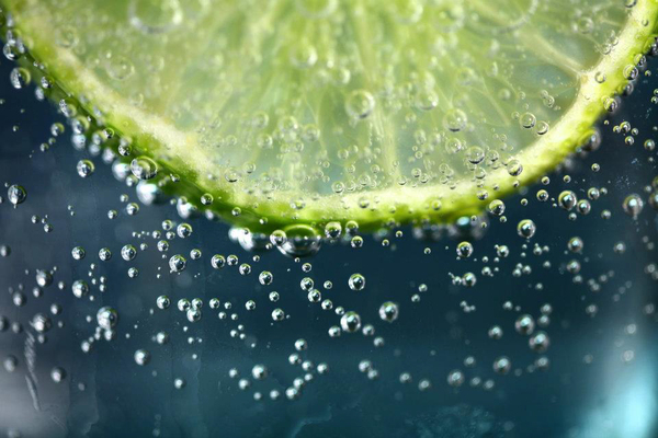 air,bubbles,citrus fruit,clear,drink,fruit,lime,refreshment,slice,water,Free Stock Photo