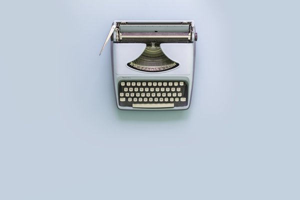  flatlay,antique,letters,remington,typewriter, contact us