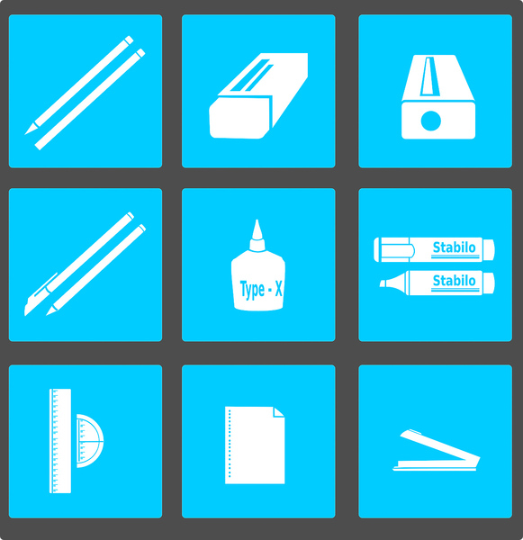 blue,illustration,office,design,flat,food,icons,markers,supplies,icon,set,symbol,sign,button,icons,web,design,internet,graphic,business,computer