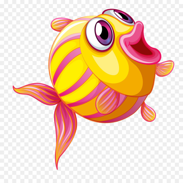 drawing,fish,cartoon,art,fishing,painting,emoticon,smiley,saltwater fish,pink,yellow,png