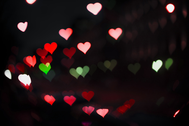 blurry heart light backgrounds