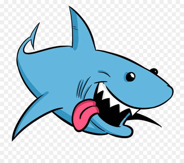 Easy How to Draw a Shark Tutorial Video and Shark Coloring Page