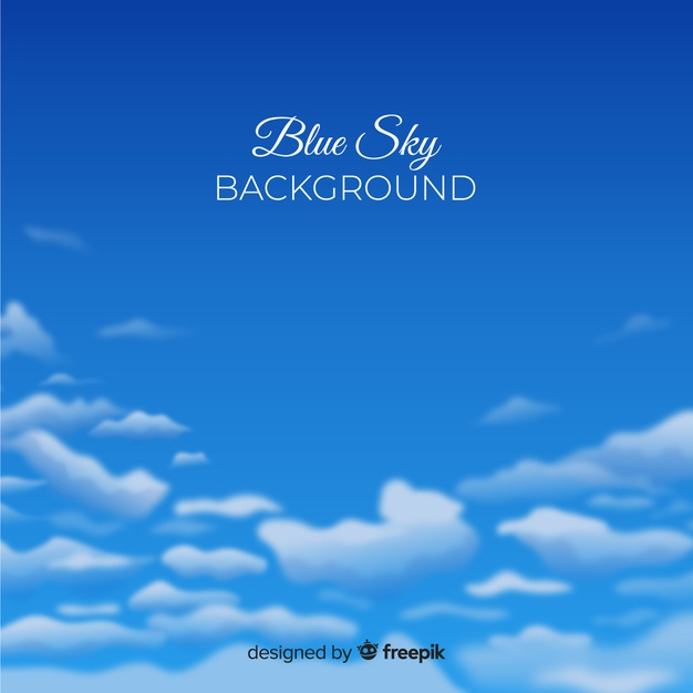 Free: Realistic blue sky background 