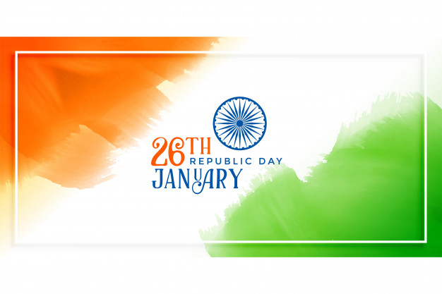 Free: Indian flag concept background for republic day 