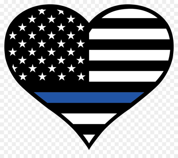 thin blue line,law enforcement,sticker,police officer,united states,decal,police,symbol,mug,flag of the united states,heart,law enforcement in the united states,line,black and white,png