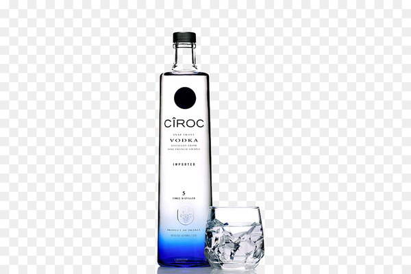 vodka,cîroc,bottle,skyy vodka,liqueur,alcoholic drink,drink,ice cube,water,distilled beverage,alcoholic beverage,glass bottle,png