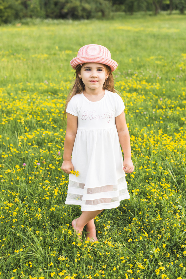 floral,people,flowers,summer,nature,hair,beauty,cute,spring,garden,kid,child,person,yellow,white,hat,park,dress,children day
