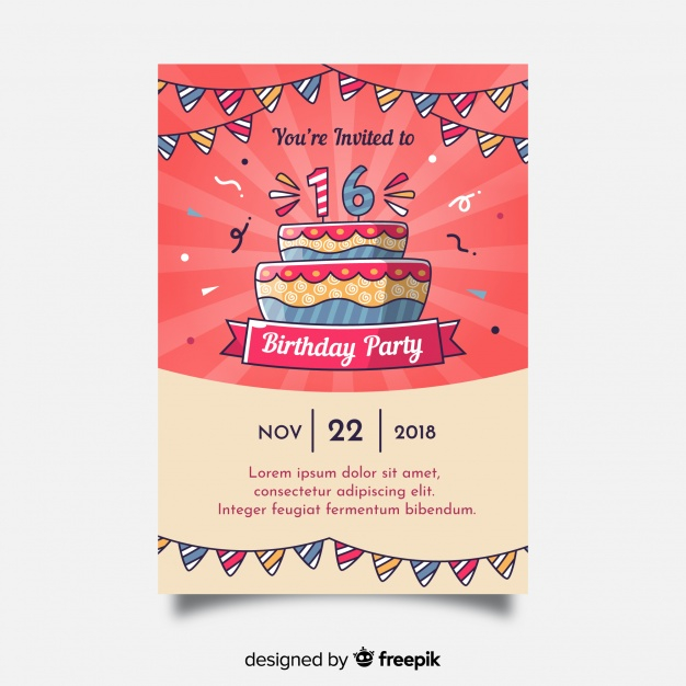birthday,invitation,happy birthday,party,card,design,cake,invitation card,anniversary,celebration,happy,confetti,birthday card,birthday invitation,flat,decoration,birthday cake,sweet,flat design