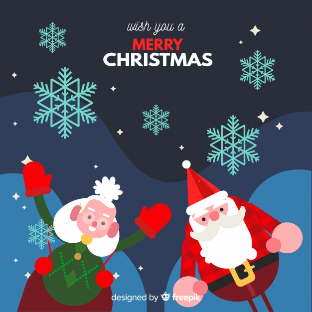 background,christmas,christmas card,christmas background,merry christmas,santa claus,santa,xmas,snowflakes,celebration,happy,festival,holiday,couple,happy holidays,flat,decoration,christmas decoration,mom