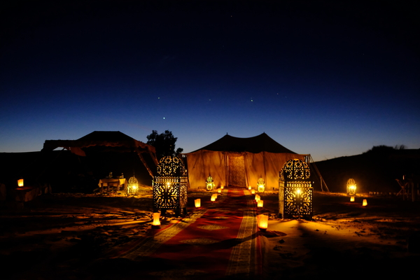 architecture,backlit,brown,canopy tent,color,dark,dawn,dusk,evening,home,illuminated,landscape,lanterns,light,lights,moon,nature,night,night sky,outdoors,scenic,sky,sunset,tent,travel,water,Free Stock Photo