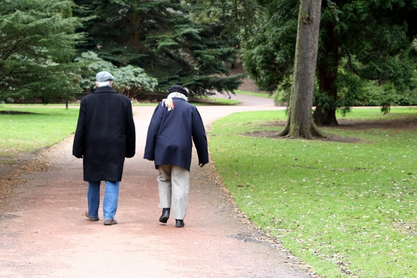 old,age,couple,people,walking,stroll,companion,love,relationship