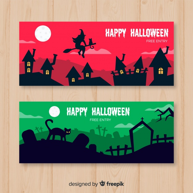 banner,party,design,halloween,cat,banners,celebration,web,holiday,web design,flat,web banner,flat design,banner design,town,fly,witch,horror,halloween party
