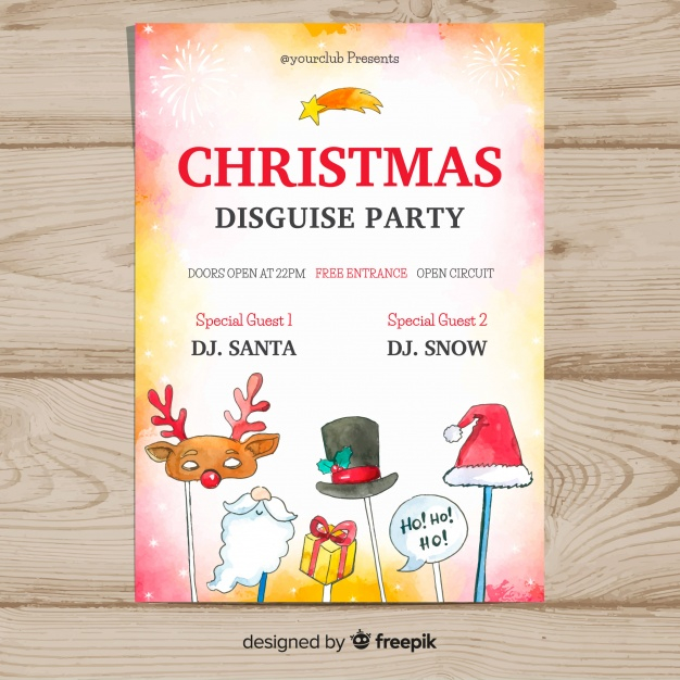 poster,watercolor,christmas,christmas card,invitation,merry christmas,party,card,template,xmas,party poster,celebration,happy,festival,holiday,christmas party,happy holidays,decoration,poster template,christmas decoration