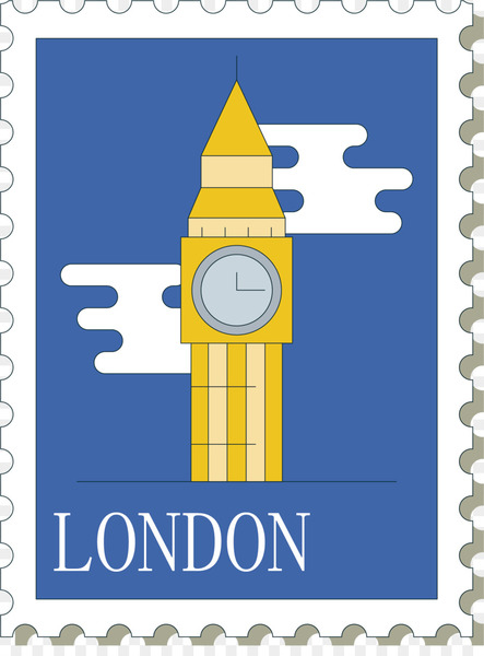 big ben,postage stamp,rubber stamp,drawing,landmark,collecting,travel,cartoon,seal,london,area,text,home accessories,yellow,line,png