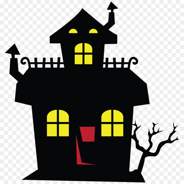 haunted house,haunted attraction,house,painting,art,haunted mansion,cartoon,halloween,yellow,text,line,artwork,graphic design,symbol,logo,brand,png