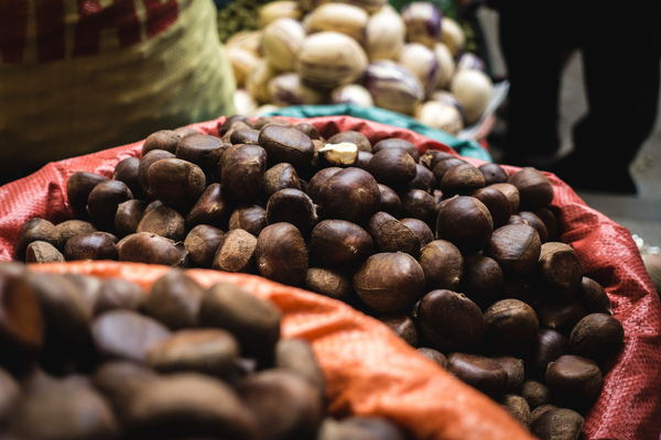 chestnuts,close up,farmers market,nuts