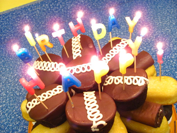 cake,birthday,candles,happy,chocolate,twinkie,cupcake,dessert,desserts,confection,confections,sweet,sweets