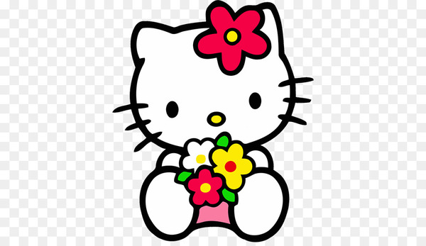 hello kitty,hello kitty online,drawing,sticker,character,computer icons,desktop wallpaper,decal,adventures of hello kitty  friends,flower,yellow,pink,petal,smile,artwork,art,png