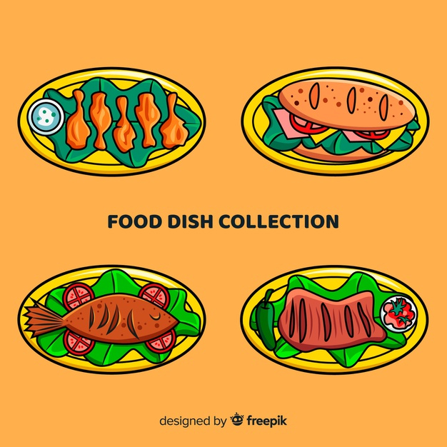 foodstuff,tasty,set,delicious,collection,pack,drawn,dish,eating,nutrition,diet,healthy food,eat,sandwich,healthy,meat,cooking,fruits,vegetables,chicken,hand drawn,kitchen,fish,hand,food
