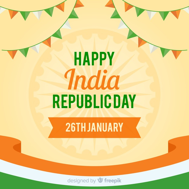 Free: Indian republic day background 