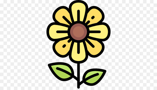 computer icons,encapsulated postscript,symbol,royaltyfree,yellow,flower,plant,line,petal,cut flowers,sunflower,png