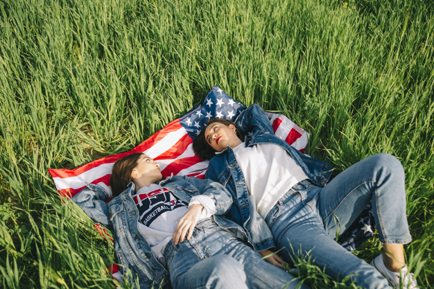 people,party,summer,independence day,flag,cute,grass,celebration,happy,stars,colorful,holiday,friends,park,group,vacation,usa,freedom,female,together